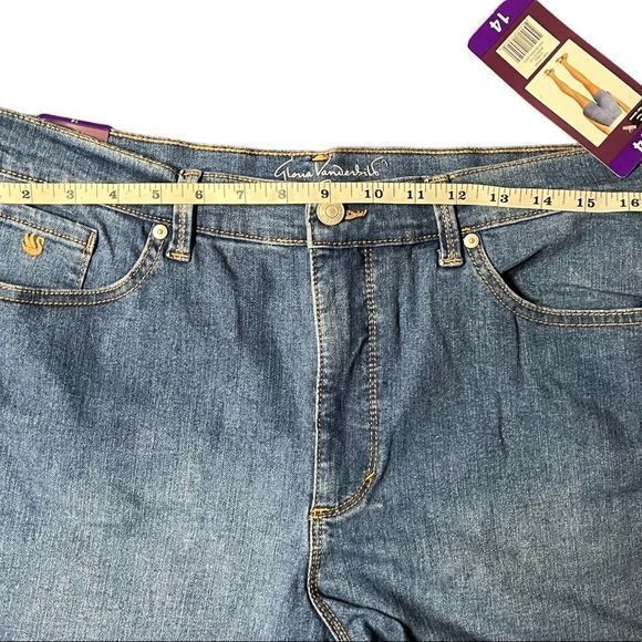 Gloria Vanderbilt Amanda Jean shorts size 14 short‎ length high rise NWT - Picture 5 of 5